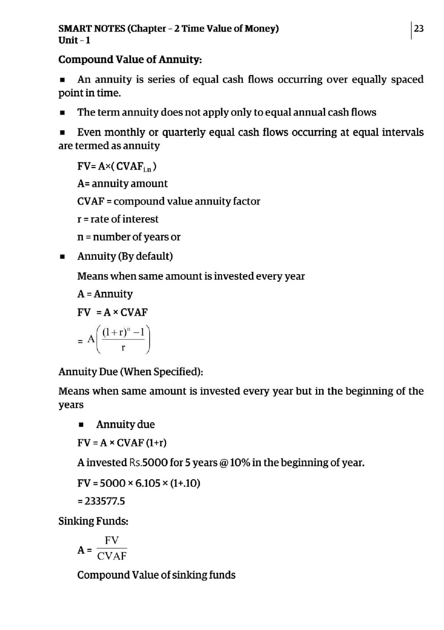 Financial Management Unit - 1 - GGSIPU Study Material