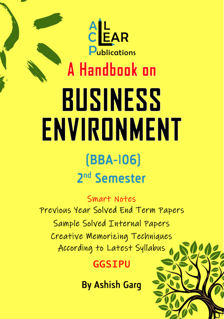 IP University Previous Year Papers Business Environment Notes